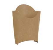 ECO FRY L Упаковка бумажная для картофеля фри 126x50x135мм крафт (150г) (50шт/упак) (1000шт/кор)